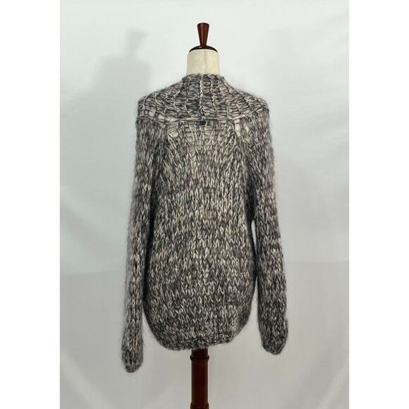 MAIAMI Basic Sz M/L Mohair Blend Toggle Cardigan Sweater Handmade - Picture 6 of 10